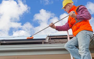 Knighton soft wash roof cleaning